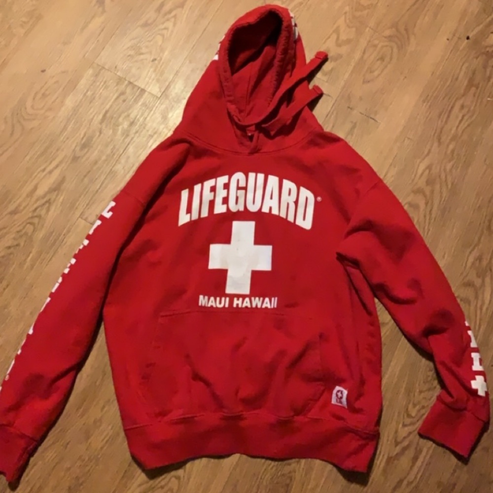Red Lifeguard Hoodie